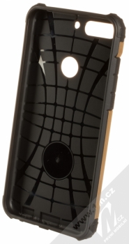 Forcell Armor odolný ochranný kryt pro Huawei Y7 Prime (2018), Honor 7C zlatá černá (gold black) zepředu