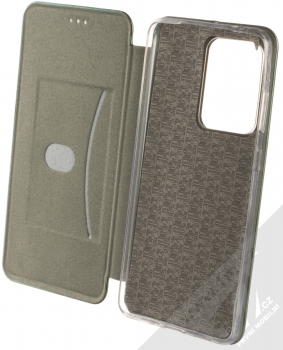 Forcell Elegance Book flipové pouzdro pro Samsung Galaxy S20 Ultra tmavě zelená (dark green) otevřené