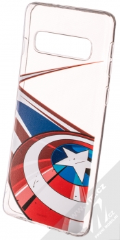 Marvel Kapitán Amerika 008 TPU ochranný silikonový kryt s motivem pro Samsung Galaxy S10 průhledná (transparent)