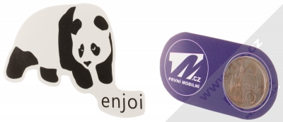 Samolepka Enjoi logo panda 1 měřítko