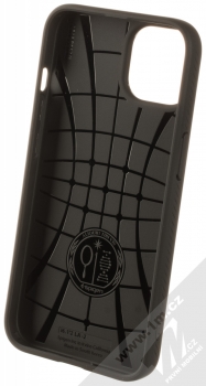 Spigen Liquid Air ochranný kryt pro Apple iPhone 14 černá (matte black) zepředu