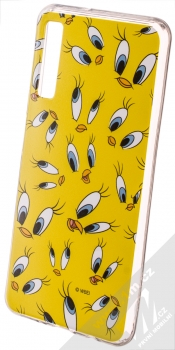 Warner Bros Looney Tunes Tweety 006 TPU ochranný silikonový kryt s motivem pro Samsung Galaxy A7 (2018) žlutá (yellow)