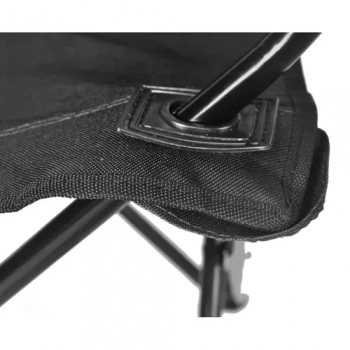 1Mcz Kempingová židle, skládací rybářské křeslo s nosností 100 kg černá (black)