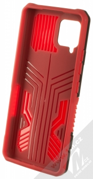 1Mcz Armor Clip-On odolný ochranný kryt s kovovým klipem pro Samsung Galaxy A42 5G červená černá (red black) zepředu