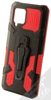 1Mcz Armor Clip-On odolný ochranný kryt s kovovým klipem pro Samsung Galaxy A42 5G červená černá (red black)