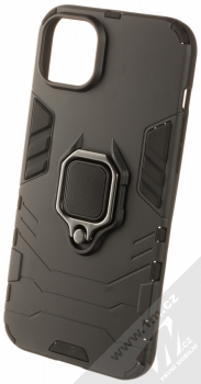 1Mcz Armor Ring odolný ochranný kryt s držákem na prst pro Apple iPhone 14 Plus černá (black)