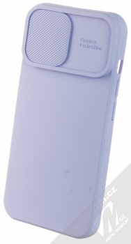 1Mcz CamShield Soft ochranný kryt pro Apple iPhone 14 šeříkově fialová (lilac)