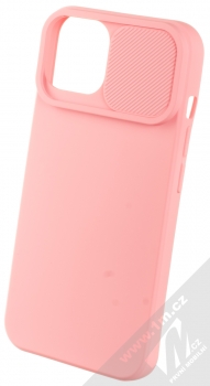 1Mcz CamShield Soft ochranný kryt pro Apple iPhone 14 světle růžová (light pink) otevřené