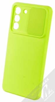 1Mcz CamShield Soft ochranný kryt pro Samsung Galaxy S21 FE limetkově zelená (lime green) otevřené