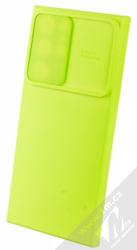 1Mcz CamShield Soft ochranný kryt pro Samsung Galaxy S22 Ultra 5G limetkově zelená (lime green)