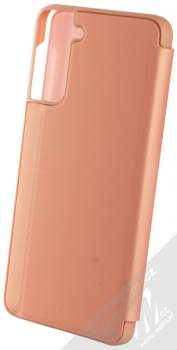 1Mcz Clear View flipové pouzdro pro Samsung Galaxy S21 Plus růžová (pink) zezadu