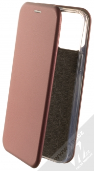 1Mcz Elegance Book flipové pouzdro pro Apple iPhone 13 Pro Max tmavě červená (dark red)