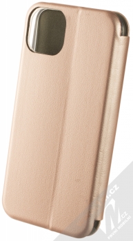 1Mcz Elegance Book flipové pouzdro pro Apple iPhone 14 Plus růžově zlatá (rose gold) zezadu