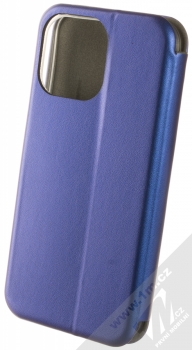 1Mcz Elegance Book flipové pouzdro pro Apple iPhone 14 Pro Max tmavě modrá (dark blue) zezadu