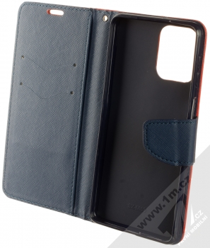 1Mcz Fancy Book flipové pouzdro pro Samsung Galaxy M53 5G červená modrá (red blue) otevřené