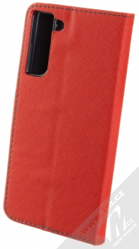 1Mcz Fancy Book flipové pouzdro pro Samsung Galaxy S21 FE červená modrá (red blue) zezadu