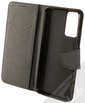 1Mcz Fancy Book flipové pouzdro pro Xiaomi Redmi Note 12S černá (black) otevřené