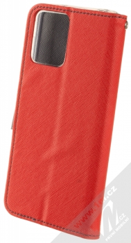 1Mcz Fancy-CY Book flipové pouzdro pro Motorola Moto G13, Moto G23, Moto G53 červená modrá (red blue) zezadu