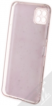 1Mcz Gold Glam Růžové odlesky Skinny TPU ochranný kryt pro Samsung Galaxy A22 5G růžová (pink) zepředu