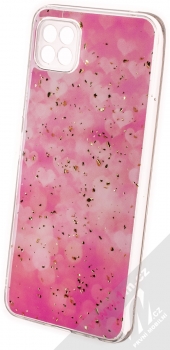 1Mcz Gold Glam Růžové odlesky Skinny TPU ochranný kryt pro Samsung Galaxy A22 5G růžová (pink)