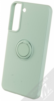 1Mcz Grip Ring B-Skinny ochranný kryt s držákem na prst pro Samsung Galaxy S22 Plus 5G mátově zelená (mint green)