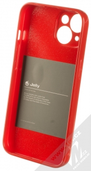 1Mcz Jelly Skinny TPU ochranný kryt pro Apple iPhone 14 červená (red) zepředu