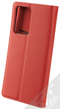 1Mcz Magnet Book Black flipové pouzdro pro Samsung Galaxy Note 20 Ultra červená (red) zezadu