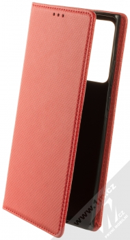 1Mcz Magnet Book Black flipové pouzdro pro Samsung Galaxy Note 20 Ultra červená (red)