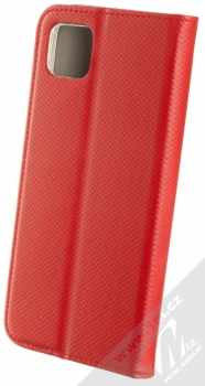 1Mcz Magnet Book flipové pouzdro pro Samsung Galaxy A22 5G červená (red) zezadu