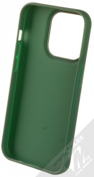 1Mcz Matt TPU ochranný silikonový kryt pro Apple iPhone 14 Pro tmavě zelená (forest green) zepředu