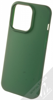 1Mcz Matt TPU ochranný silikonový kryt pro Apple iPhone 14 Pro tmavě zelená (forest green)