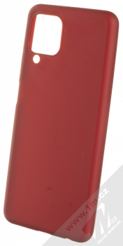 1Mcz Matt TPU ochranný silikonový kryt pro Samsung Galaxy A22, Galaxy M22, Galaxy M32 tmavě červená (dark red)