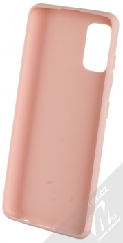 1Mcz Matt TPU ochranný silikonový kryt pro Samsung Galaxy A41 světle růžová (powder pink) zepředu