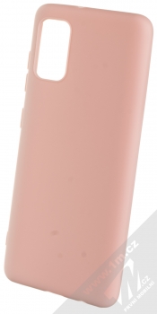 1Mcz Matt TPU ochranný silikonový kryt pro Samsung Galaxy A41 světle růžová (powder pink)