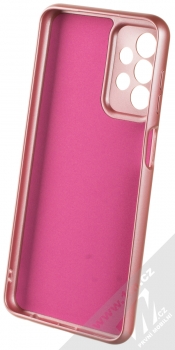 1Mcz Metallic TPU ochranný kryt pro Samsung Galaxy A23, Galaxy A23 5G růžová (pink) zepředu