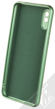 1Mcz Metallic TPU ochranný kryt pro Xiaomi Redmi 9A, Redmi 9AT zelená (green) zepředu