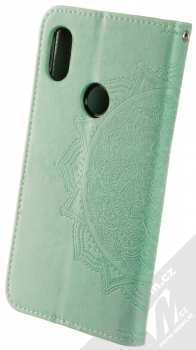 1Mcz Reed Mandala 1 Book flipové pouzdro pro Xiaomi Redmi Note 6 Pro mátově zelená (mint green) zezadu