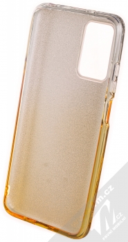 1Mcz Shining Duo TPU třpytivý ochranný kryt pro Xiaomi Redmi 10 stříbrná zlatá (silver gold) zepředu