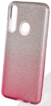 1Mcz Shining Duo TPU třpytivý ochranný kryt pro Huawei Y6p stříbrná růžová (silver pink)