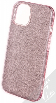 1Mcz Shining TPU třpytivý ochranný kryt pro Apple iPhone 13 růžová (pink)