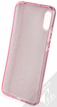 1Mcz Shining TPU třpytivý ochranný kryt pro Xiaomi Redmi 9A, Redmi 9AT růžová (pink) zepředu