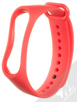 1Mcz Single Color Strap silikonový pásek na zápěstí pro Xiaomi Mi Band 3, Mi Band 4 červená (red)