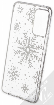 1Mcz Trendy Sněhová vánice TPU ochranný kryt pro Samsung Galaxy A52, Galaxy A52 5G, Galaxy A52s 5G průhledná (transparent) zepředu