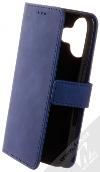 1Mcz Velvet Book flipové pouzdro pro Apple iPhone 16 tmavě modrá (dark blue)