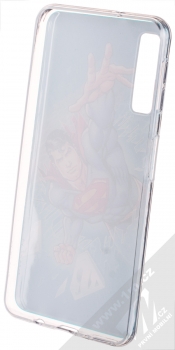 DC Comics Superman 005 TPU ochranný silikonový kryt s motivem pro Samsung Galaxy A7 (2018) modrá (blue) zepředu