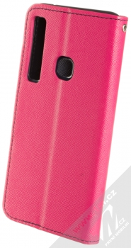 Forcell Fancy Book flipové pouzdro pro Samsung Galaxy A9 (2018) růžová modrá (pink blue) zezadu