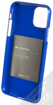 Goospery Jelly Case TPU ochranný silikonový kryt pro Apple iPhone 11 Pro Max tmavě modrá (dark blue) zepředu
