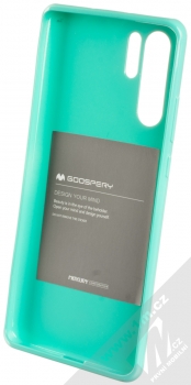 Goospery Jelly Case TPU ochranný silikonový kryt pro Huawei P30 Pro mátově zelená (mint green) zepředu