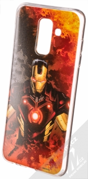 Marvel Iron Man 003 TPU ochranný silikonový kryt s motivem pro Samsung Galaxy A6 Plus (2018) oranžová (orange)