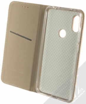 Sligo Smart Magnet flipové pouzdro pro Xiaomi Redmi Note 6 Pro zlatá (gold) otevřené